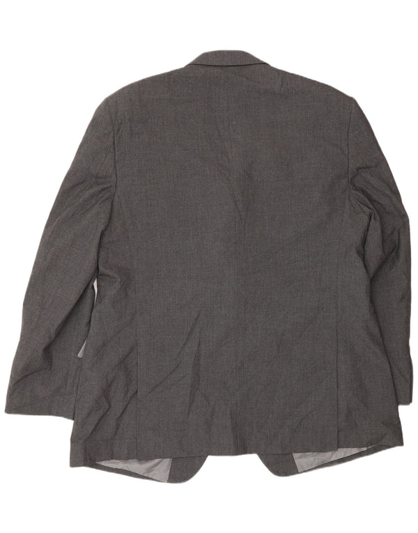 Marks & Spencer Herre 2 Button Blazer Jacket UK 48 2XL Grå Polyester