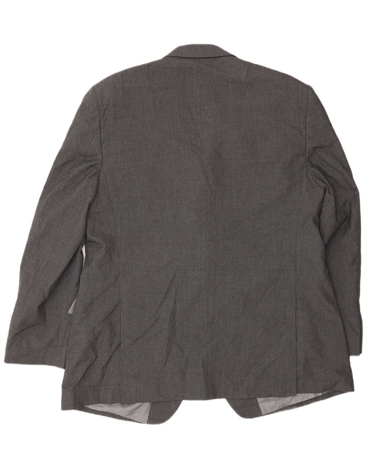 Marks & Spencer Herre 2 Button Blazer Jacket UK 48 2XL Grå Polyester