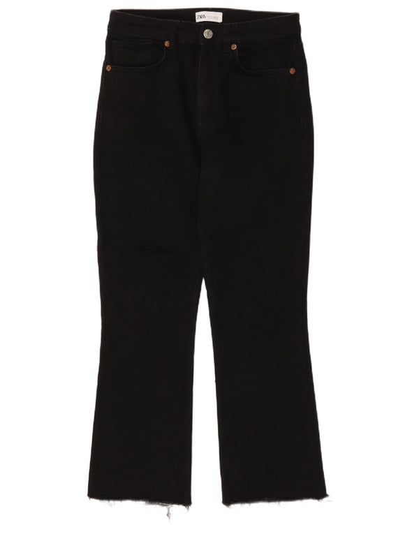 Zara Dame Bootcut Jeans EU 40 Medium W30 L27 Sort