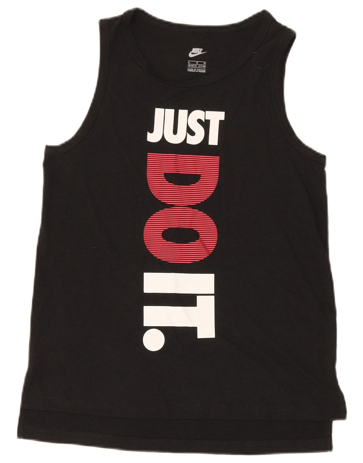 Nike drenge grafisk vest top 13-14 år XL sort polyester
