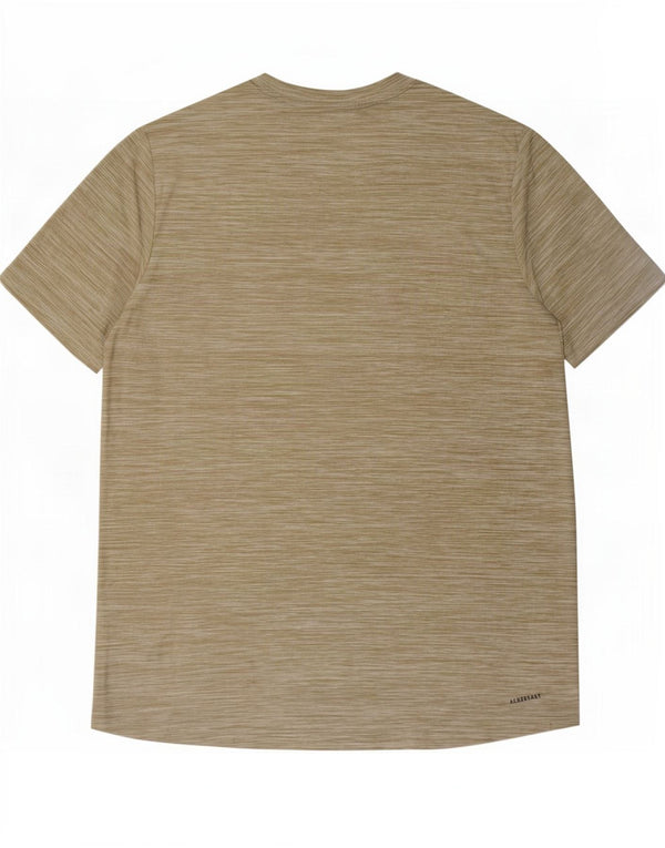 Adidas Mens Aeroready T-Shirt Top Large Green Flecked Polyester