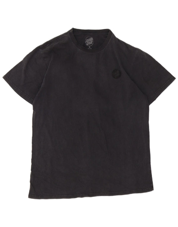 Santa Cruz Herre grafisk T-shirt Top XL Grå Bomuld