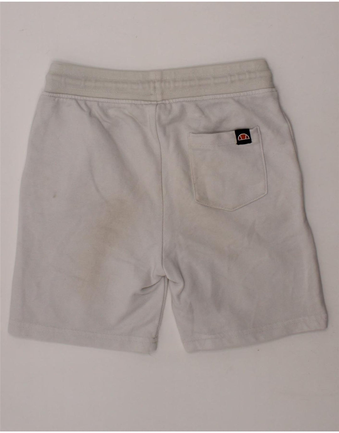ELLESSE Boys Graphic Sport Shorts 7-8 Years  Grey Cotton Vintage Ellesse and Second-Hand Ellesse from Messina Hembry 