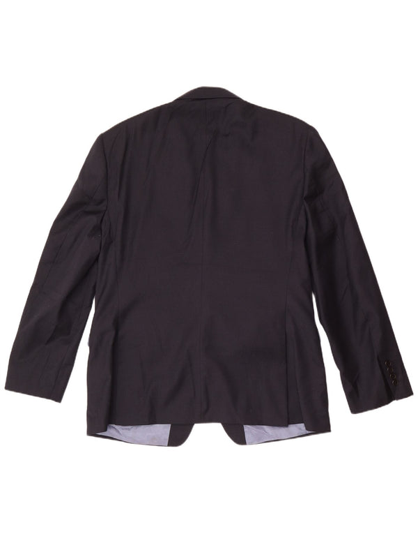 French Connection Herre 2 Button Blazer Jacket UK 44 2XL Navy Blue Wool