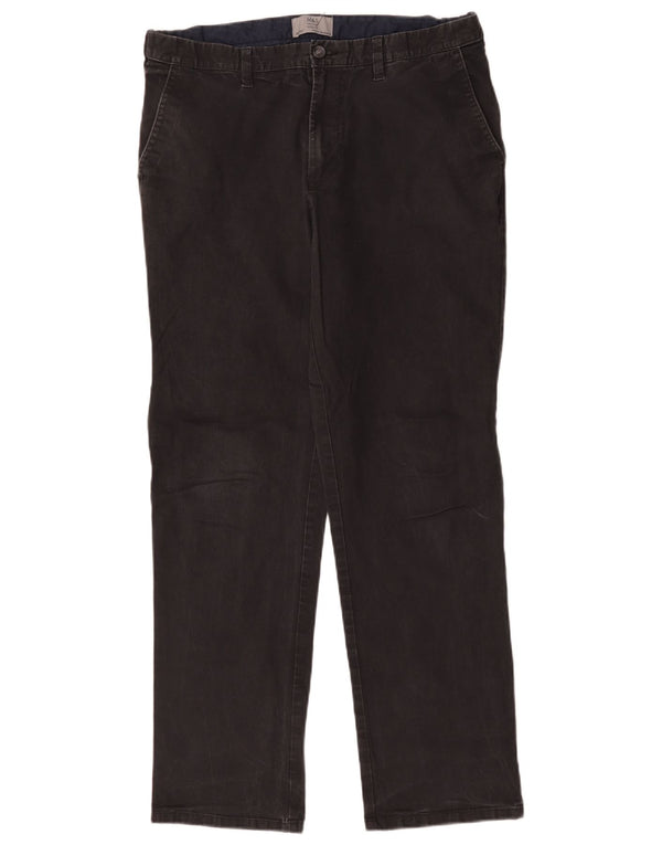 Marks & Spencer Herre Regular Fit Chinobukser W36 L30 Sort bomuld