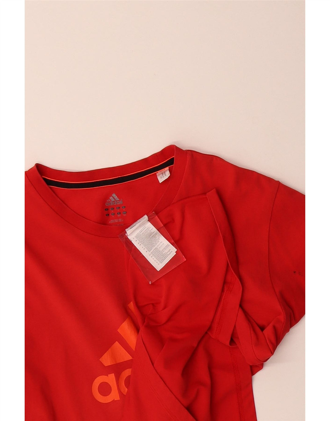 ADIDAS Mens Graphic T-Shirt Top Large Red Cotton