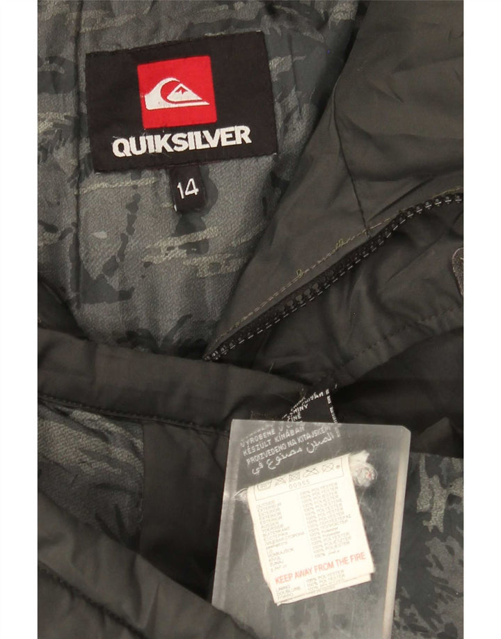 Quiksilver drenge polstret jakke 13-14 år Grå polyester