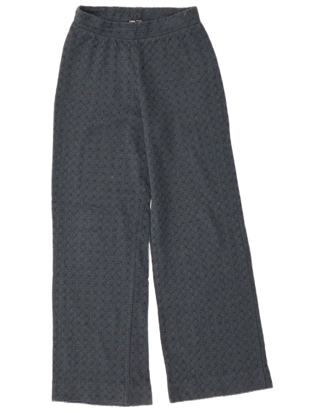 Zara Træningsdragtsbukser til kvinder UK 10 Small Green Geometric