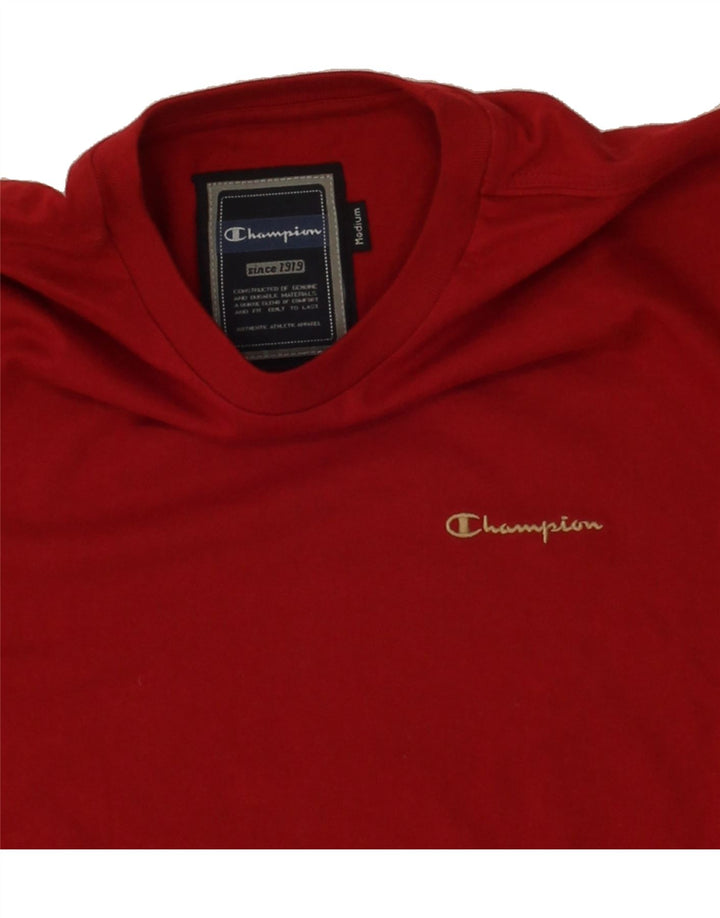 CHAMPION Mens T-Shirt Top Medium Red Cotton Vintage Champion and Second-Hand Champion from Messina Hembry 