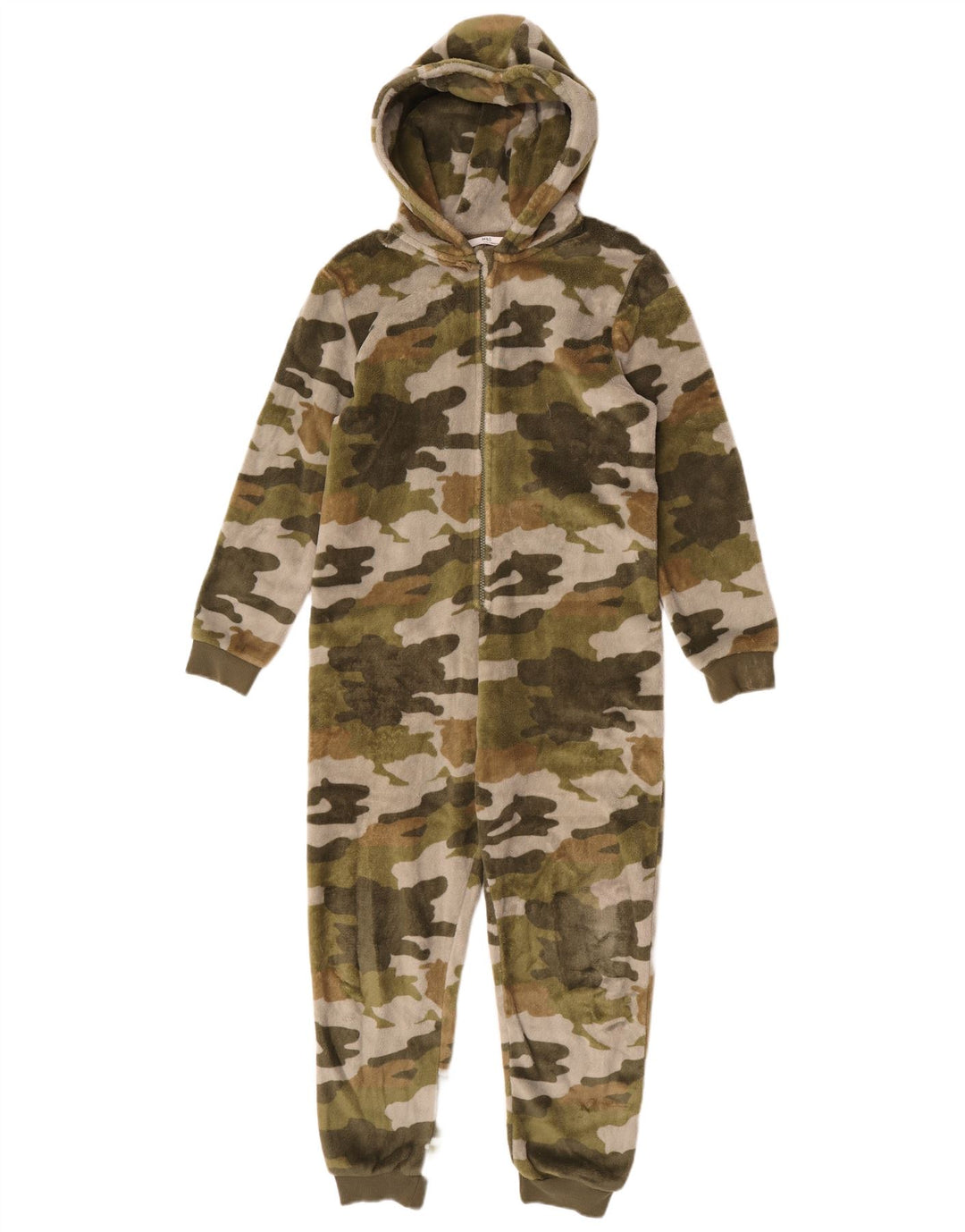 Marks & Spencer Boys Langærmet Jumpsuit 11-12 år Khaki Camouflage