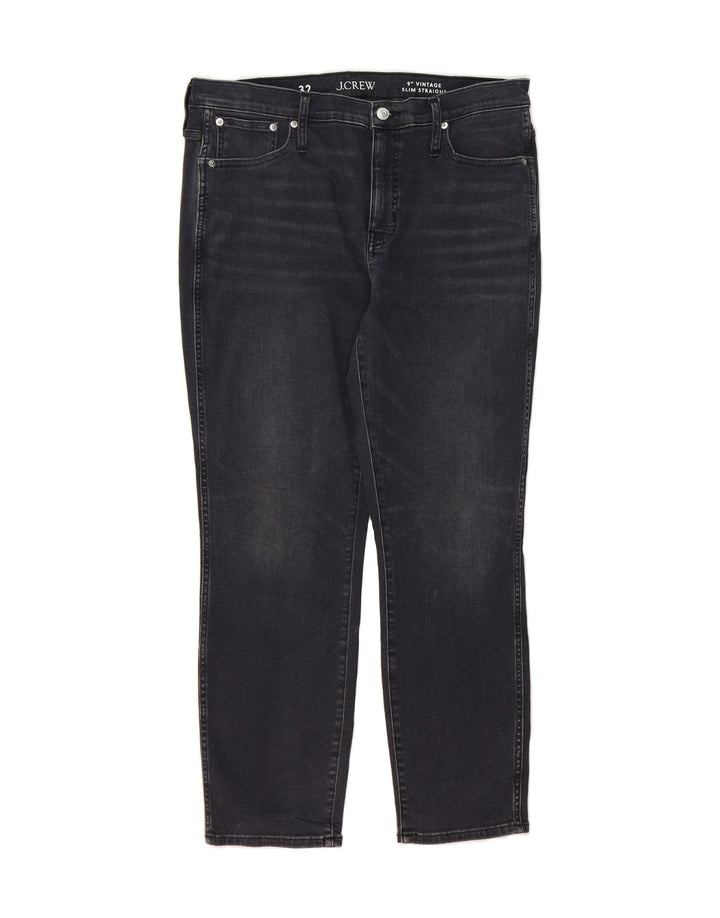 J. CREW Womens Slim Straight Jeans W32 L28 Black Cotton Vintage J. Crew and Second-Hand J. Crew from Messina Hembry 