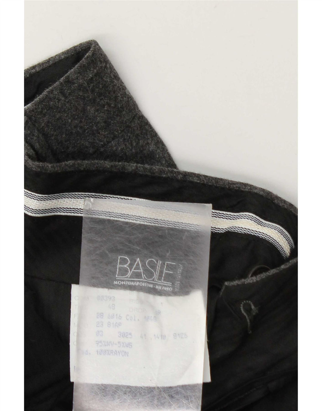 Basile Herre Pegged Suit Bukser IT 48 Medium W32 L37 Grå Uld