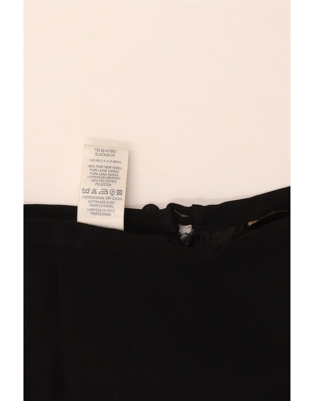 Marks & Spencer Dame St. Michael Pencil Skirt UK 8 Small W26 Black