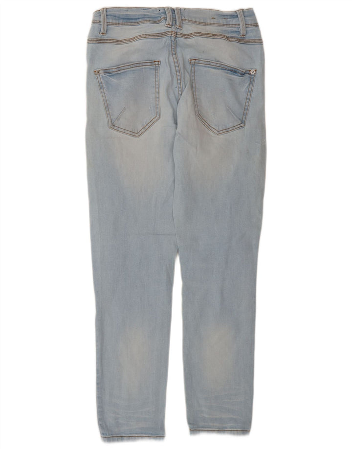 Zara Herre Distressed Slim Jeans EU 38 Small W30 L27 Blue Cotton