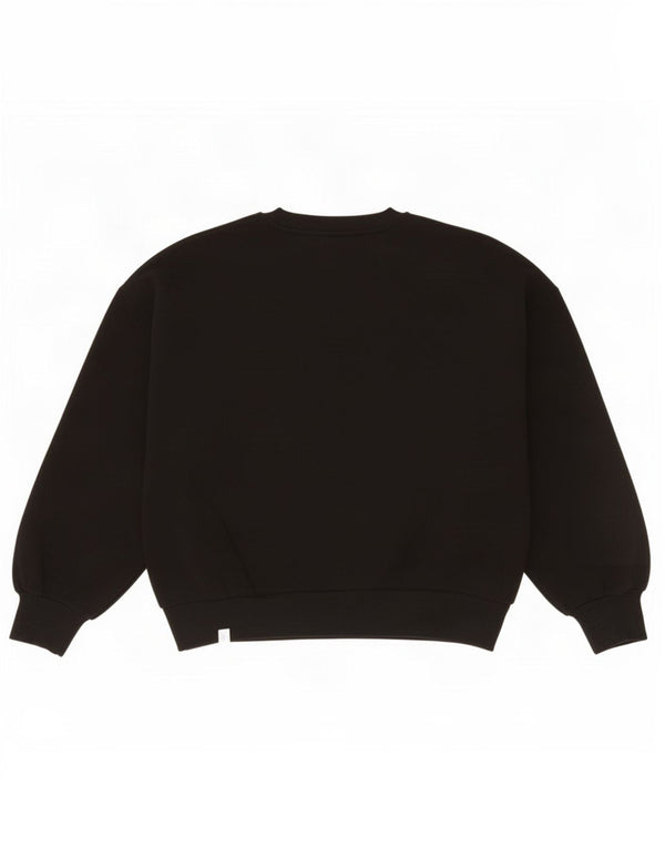 Benetton Girls Wicked Graphic Sweatshirt Jumper 10-11 år XL Sort bomuld
