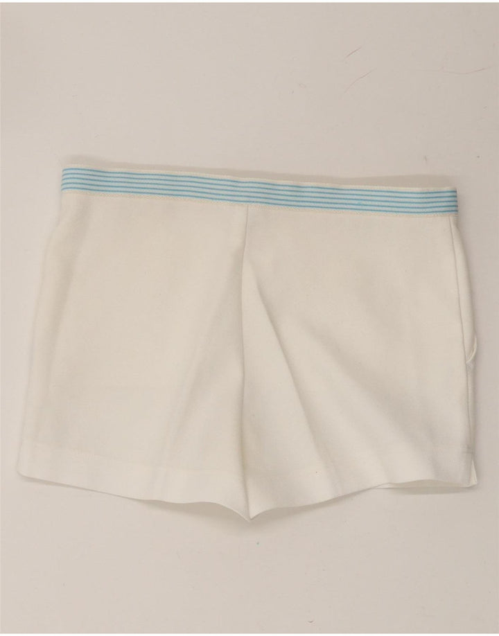 ELLESSE Womens Chino Shorts IT 38 XS W28 White Polyester Vintage Ellesse and Second-Hand Ellesse from Messina Hembry 