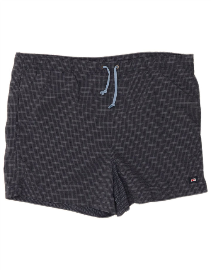 Marks & Spencer Herre Blue Harbor badeshorts Large Navy Blue Check