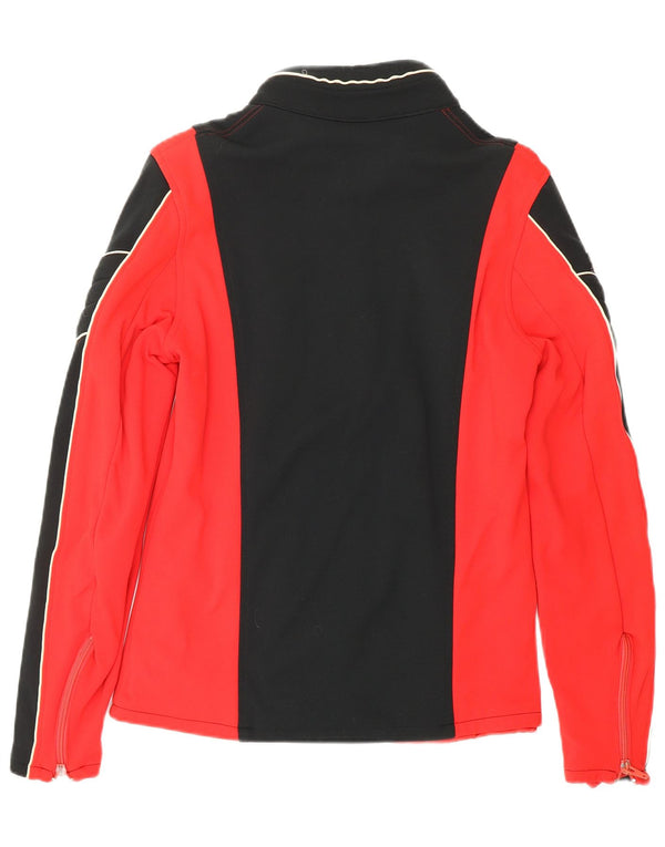 VINTAGE Træningsdragt til mænd Topjakke EU 50 Medium Rød Colourblock Retro