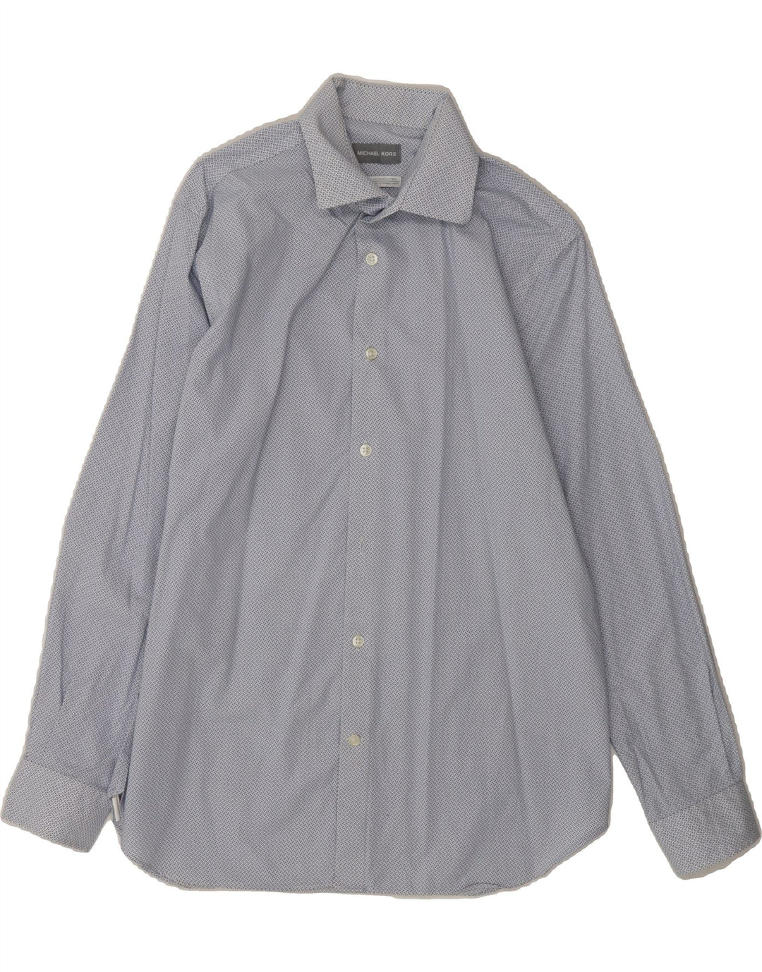 MICHAEL KORS Mens Slim Fit Shirt Size 15 1/2 Medium Blue Spotted Cotton Vintage Michael Kors and Second-Hand Michael Kors from Messina Hembry 
