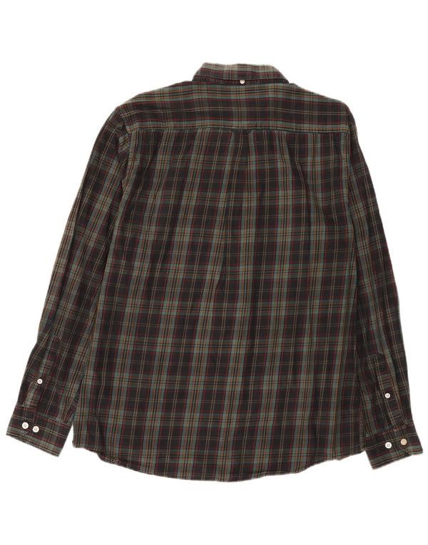Gant Herre Regular Fit Flanellskjorte Størrelse 42/43 17 2XL Flerfarvet Ternet
