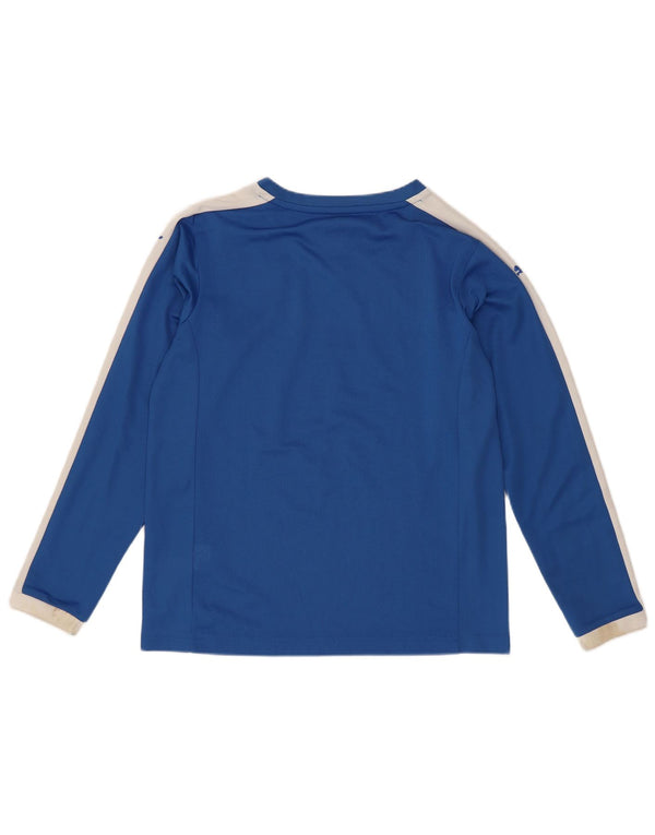 Puma Boys Italia Grafisk Top Langærmet 11-12 År Blå Colourblock