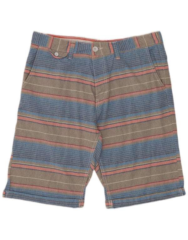 Tokyo Laundry Herre Chino Shorts XL W38 Flerfarvet stribet bomuld