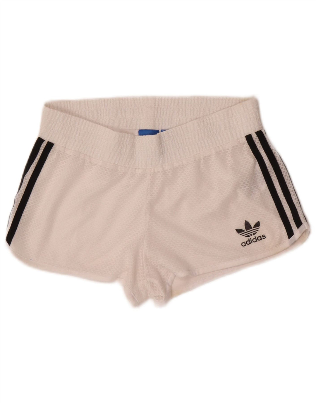 ADIDAS sportsshorts til kvinder UK 8 Small White Polyester
