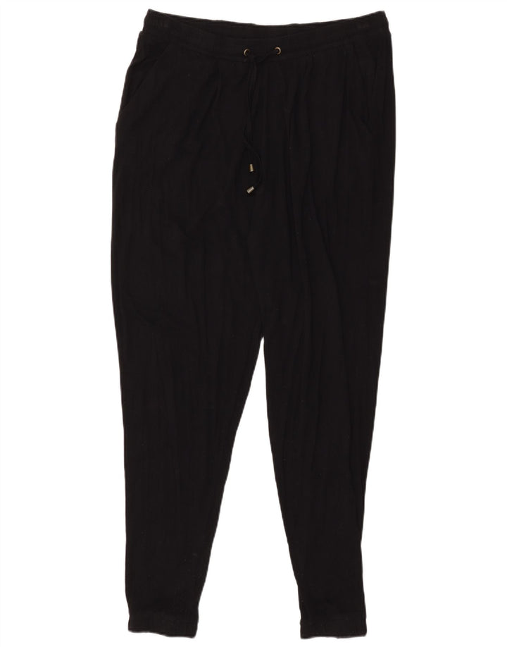 Marks & Spencer Træningsdragtsbukser til kvinder UK 14 Large Black Viscose