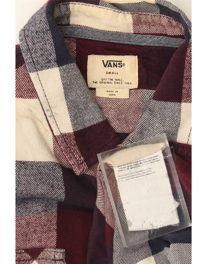 Vans Herre Flanelskjorte Lille flerfarvet Plaid Bomuld
