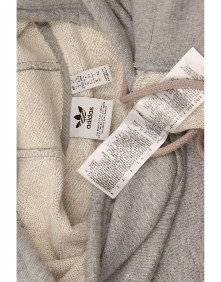 Adidas Dame Oversized Hoodie Jumper UK 14 Medium Grey Bomuld