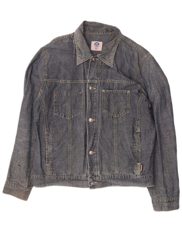 North Sails Herre Denim Jacket UK 40 Large Navy Blue Cotton
