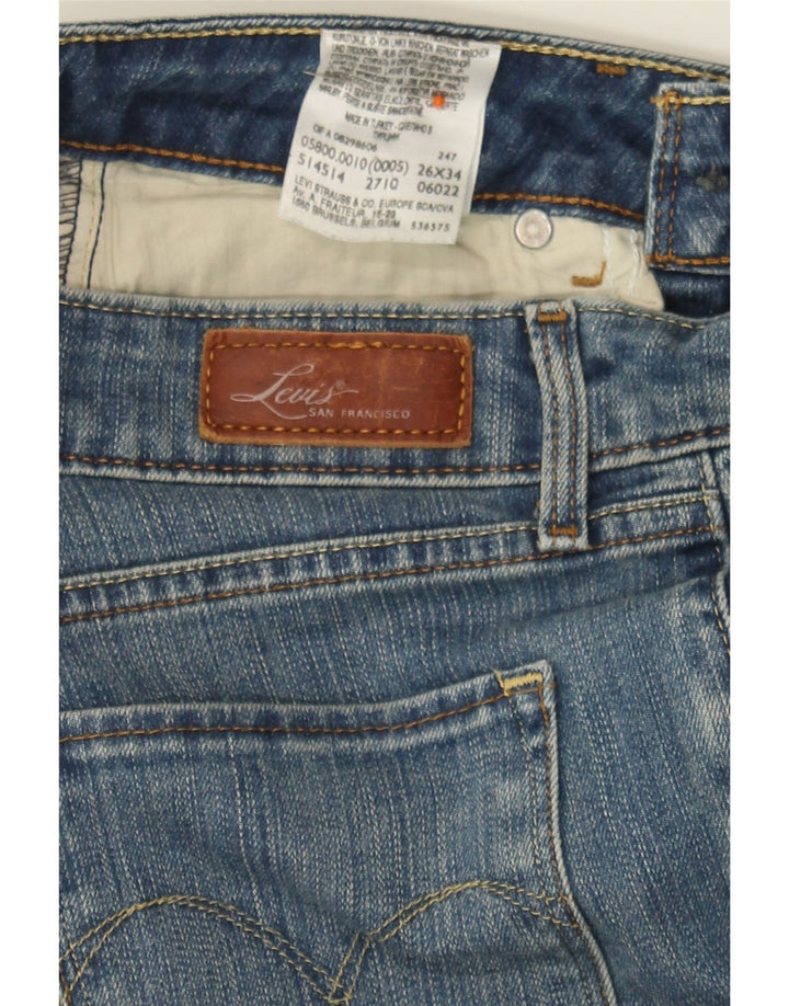 LEVI'S Womens Bold Curve Straight Jeans W26 L30 Blue Vintage Levi's and Second-Hand Levi's from Messina Hembry 