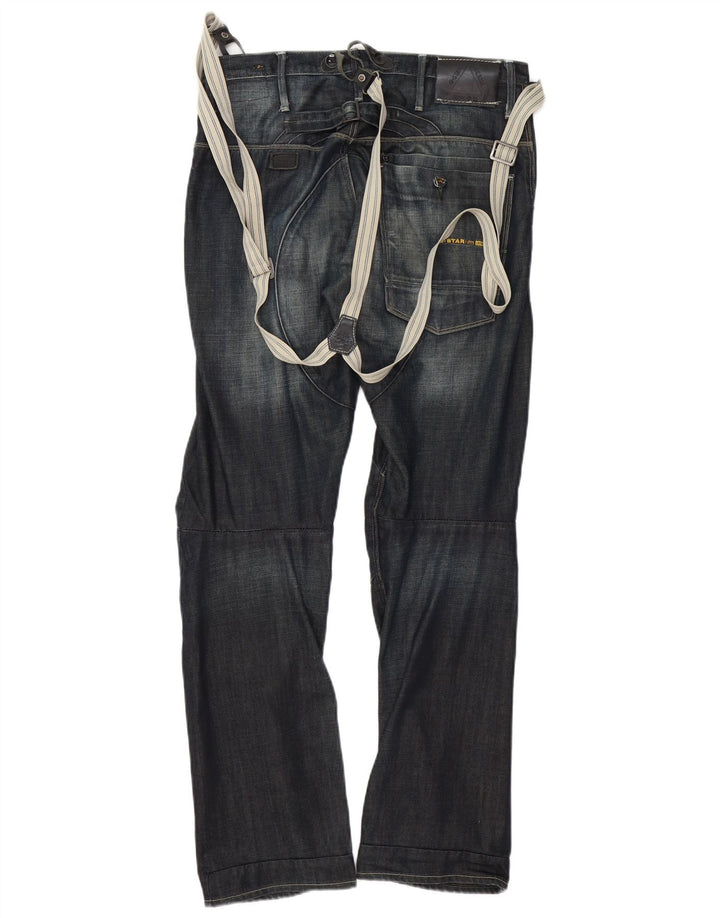 G-STAR Herre 3301 Dungarees Lige jeans W31 L32 Blå Bomuld