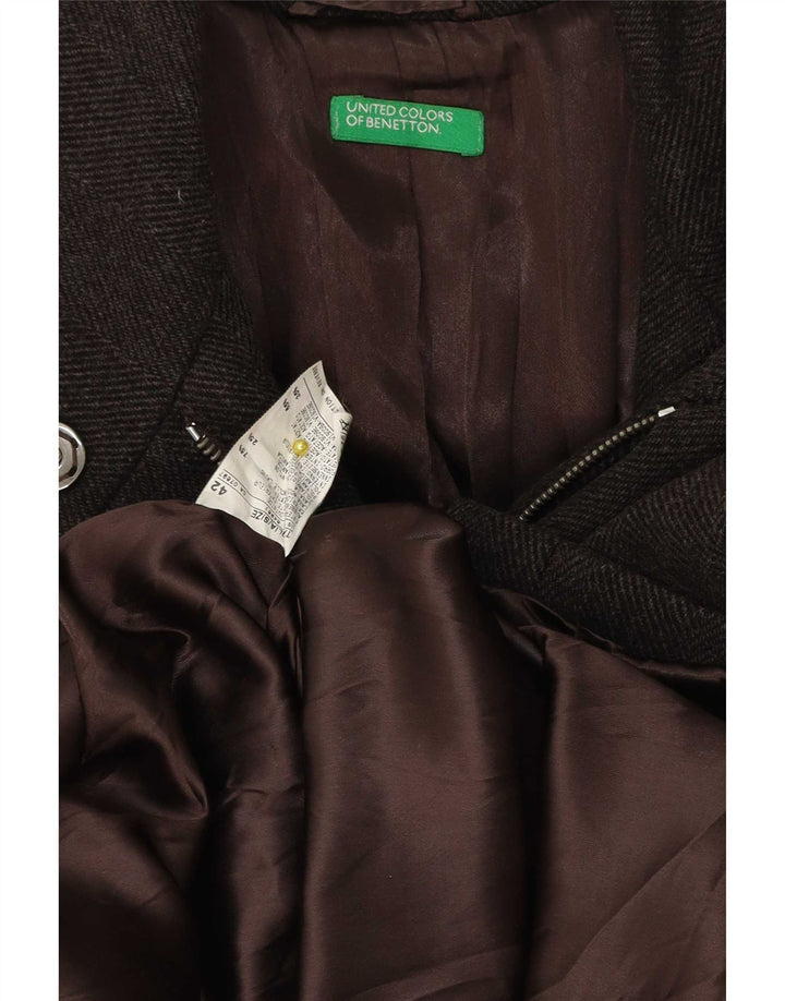 Benetton Dameoverfrakke IT 42 Medium Brun Sildebensuld