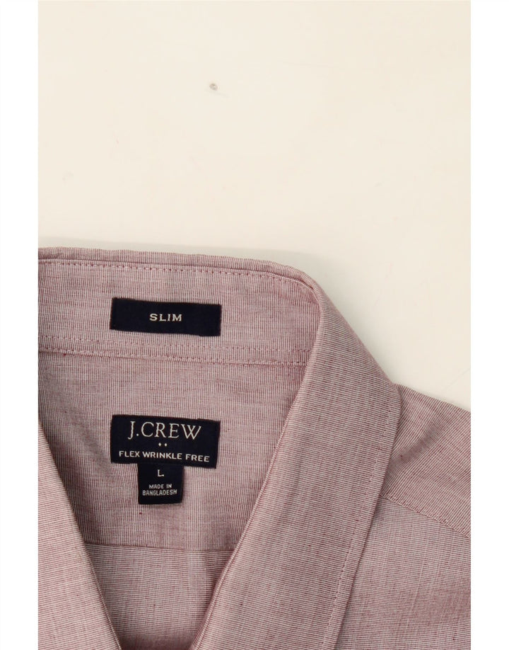 J. CREW Mens Slim Shirt Large Pink Cotton Vintage J. Crew and Second-Hand J. Crew from Messina Hembry 