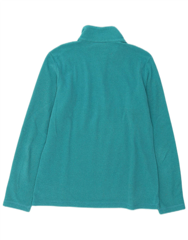 Jack Wolfskin Dame lynlås-hals Fleece Jumper UK 14 Medium Turkis