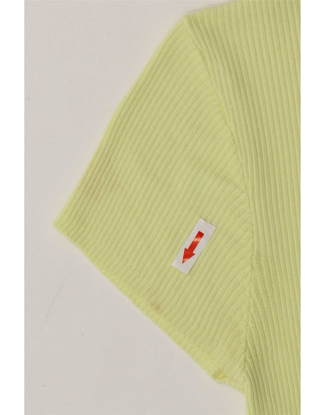 Zara Kortærmet Crop Top til kvinder UK 4 XS Gul