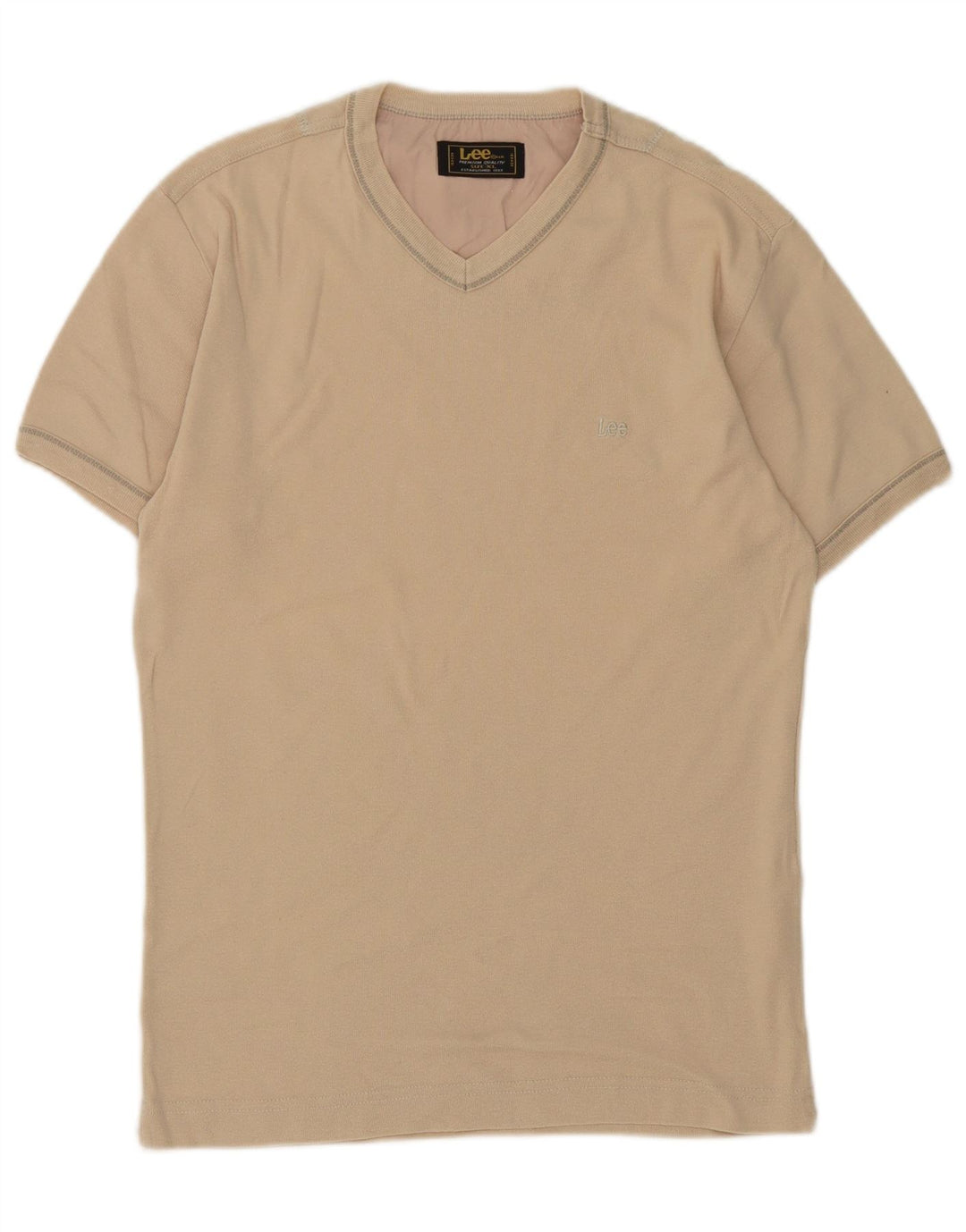 Lee Herre T-Shirt Top XL Beige