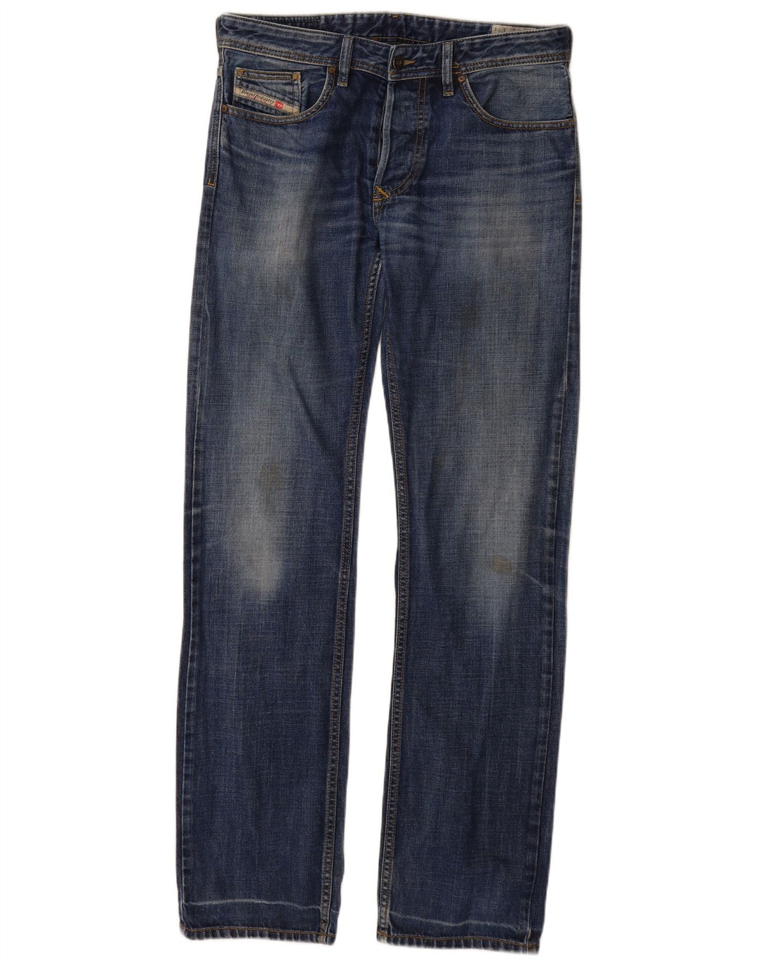 DIESEL Herre Larkee Straight Jeans W31 L34 Blå Bomuld