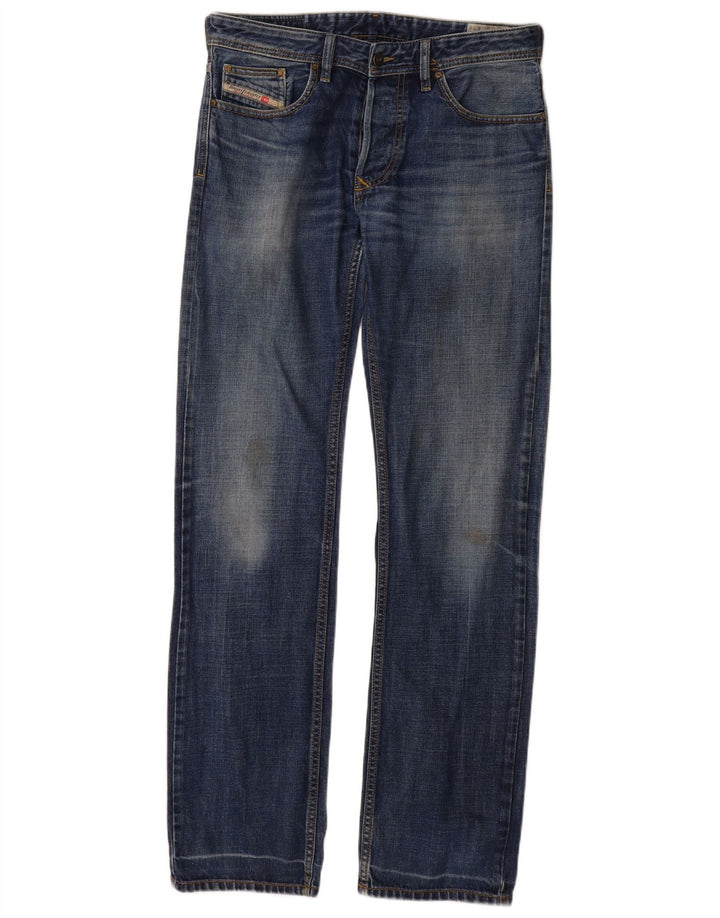 DIESEL Herre Larkee Straight Jeans W31 L34 Blå Bomuld