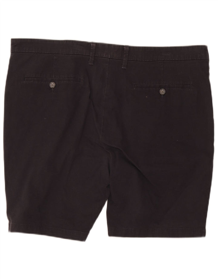 Marks & Spencer Herre Chino Shorts W40 XL Sort Bomuld