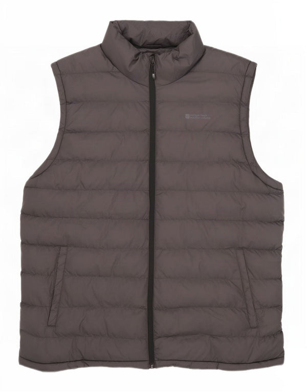Mountain Warehouse Mens Padded Gilet UK 44 2XL Grey Polyamide