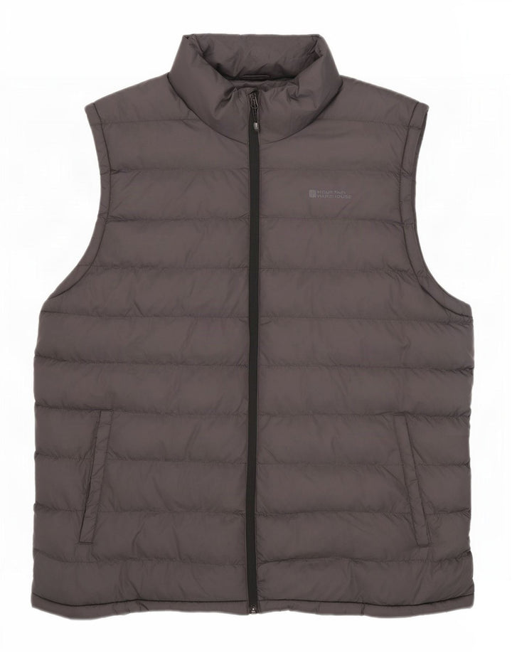 Mountain Warehouse Herre Polstret Gilet UK 44 2XL Grå Polyamid