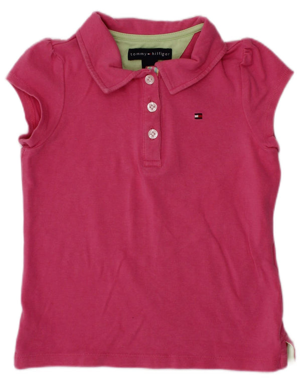 TOMMY HILFIGER Baby Pige Polo Shirt 18-24 Måneder Pink Bomuld