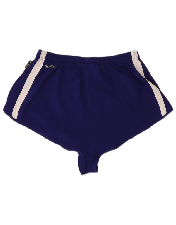 Adidas Womens Climalite Sportshorts UK 12 Medium Purple Colourblock