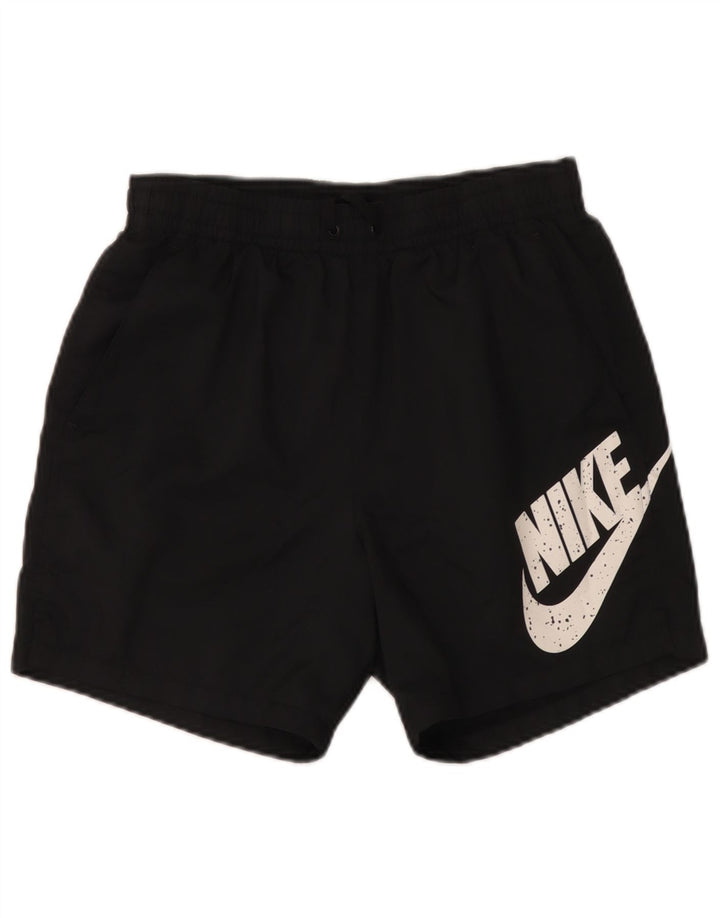 Nike Herre grafiske sportsshorts Små sorte polyester