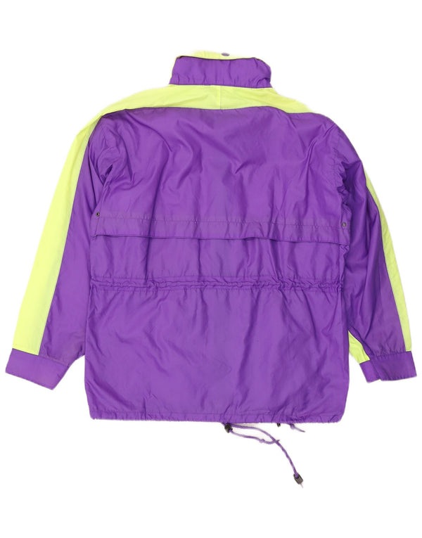 Reusch Herre Graphic Loose Fit regnjakke UK 36 Small Purple Colourblock