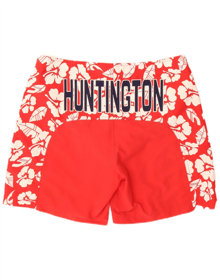 Kappa Herre grafiske badeshorts store røde blomsterpolyester