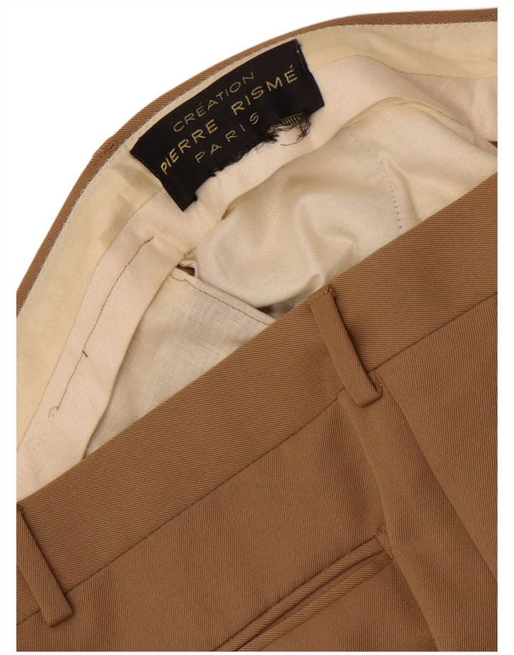 Vintage herre lige jakkesæt bukser W36 L30 Beige