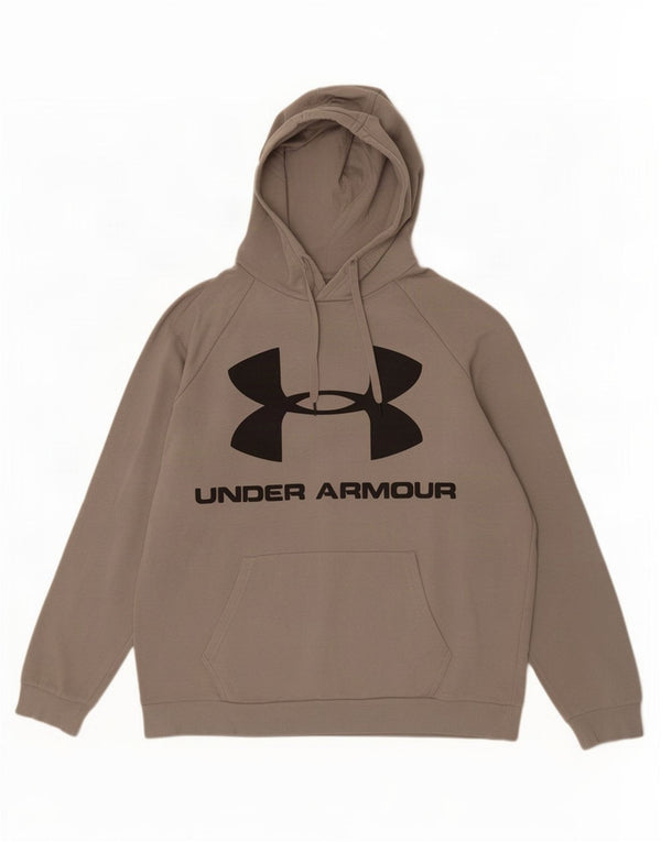Under Armour Herre grafisk hættetrøje XL Grå bomuld